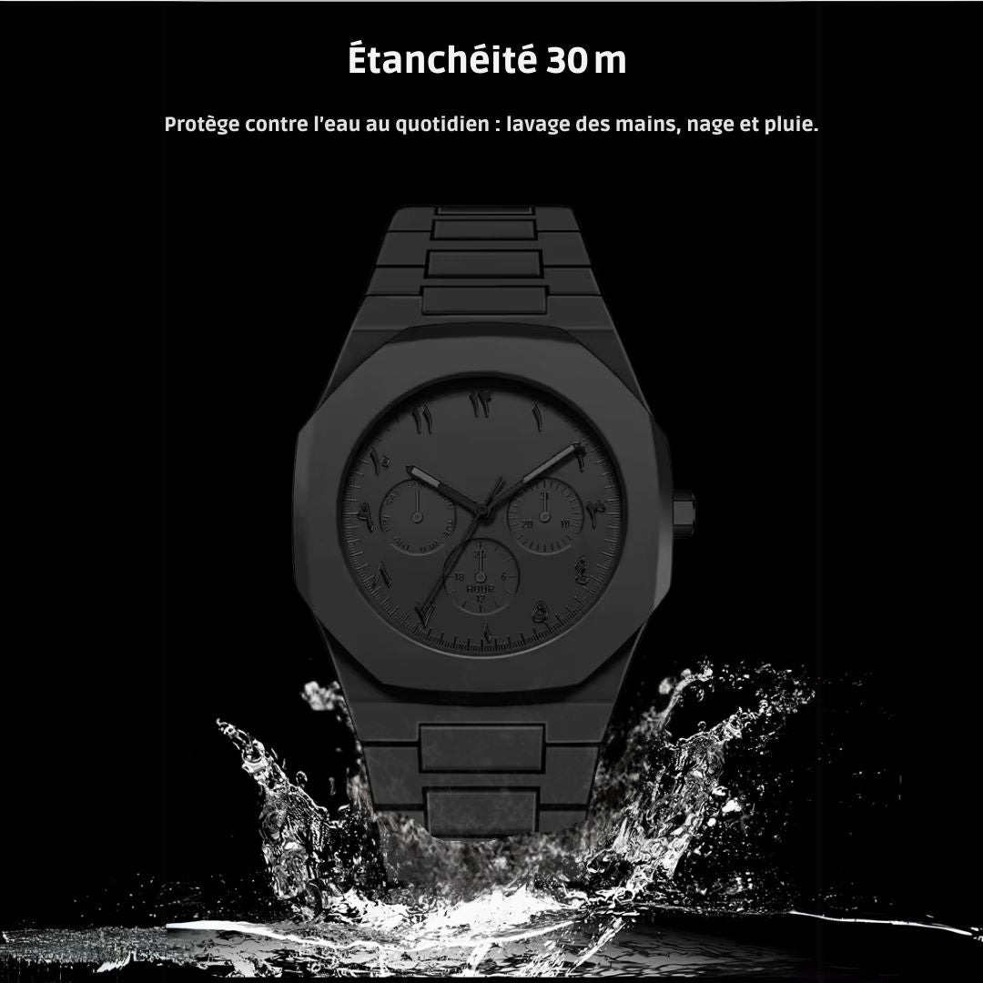 Montre Minimaliste à Chiffres Orientaux